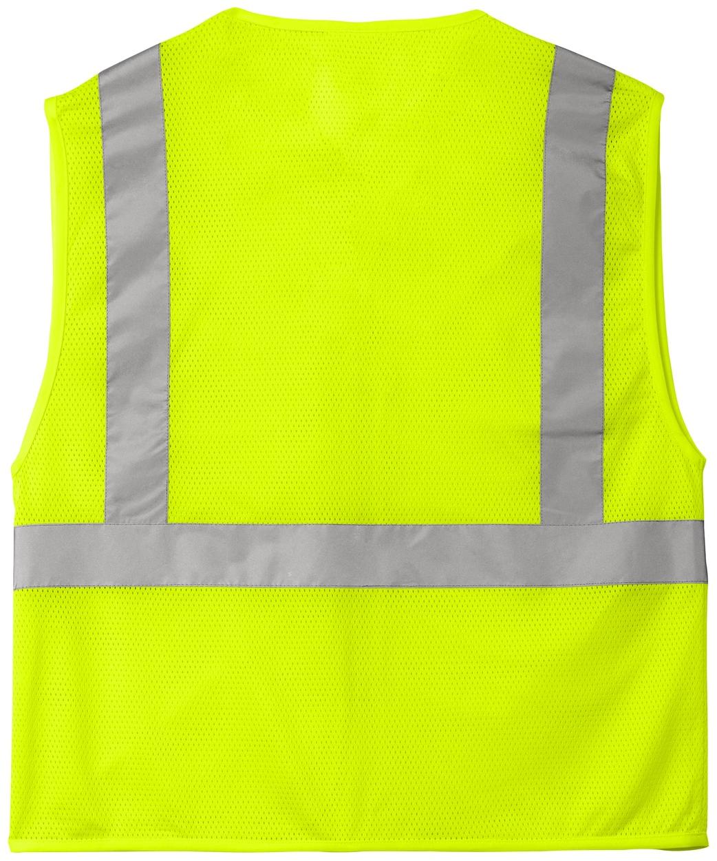 CornerStone ® ANSI 107 Class 2 Mesh Zippered Vest CSV101 S/M L/XL 2/3X 4/5X - Picture 13 of 13