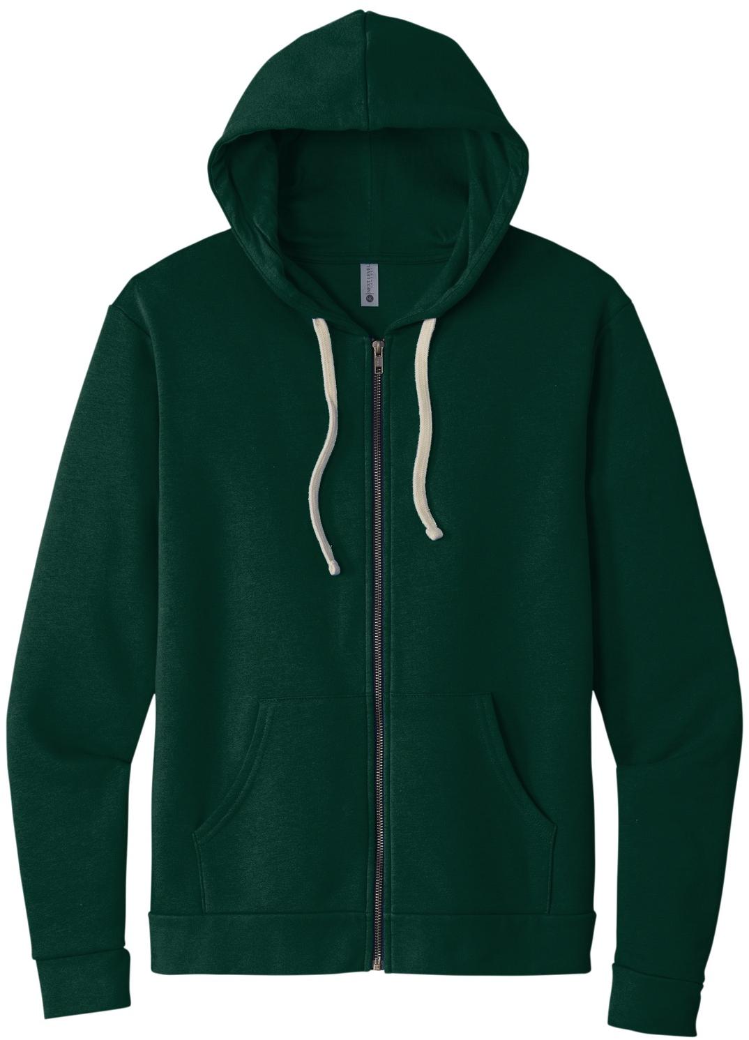 Next Level Apparel ® Unisex Santa Cruz Zip Hoodie Mens Sizes XS-3XL NL9602