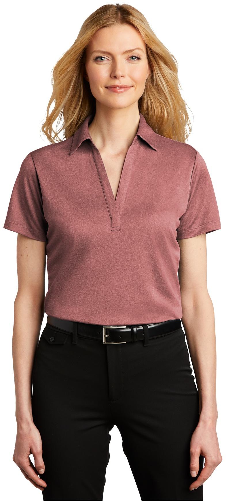 Port Authority ® Ladies Heathered Silk Touch ™ Performance Polo LK542 Size XS-4X - Picture 8 of 43