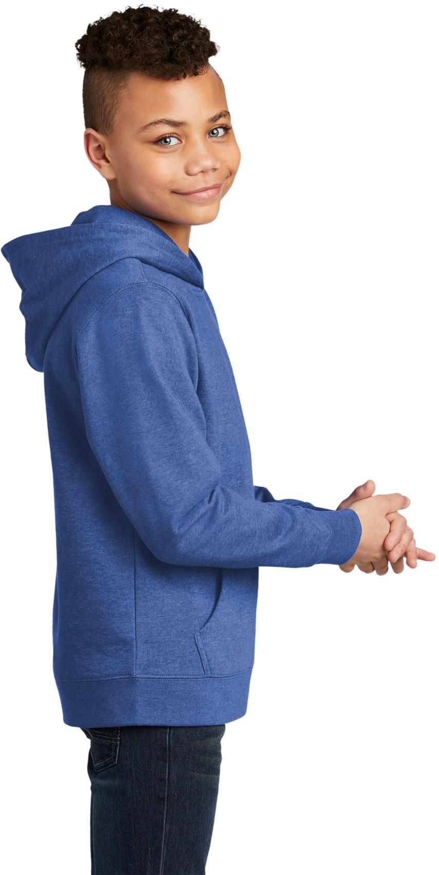 District ® Youth V.I.T. ™ Fleece Hoodie Kids Sweatshirt DT6100Y Sizes XS-XL - Picture 41 of 44