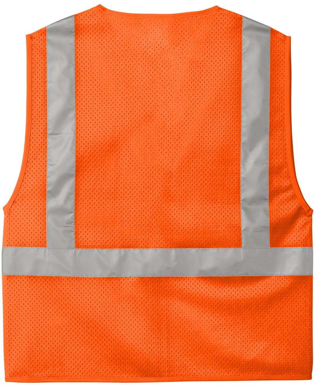 CornerStone ® ANSI 107 Class 2 Mesh Zippered Vest CSV102 S/M L/XL 2/3X 4/5X - Picture 7 of 13