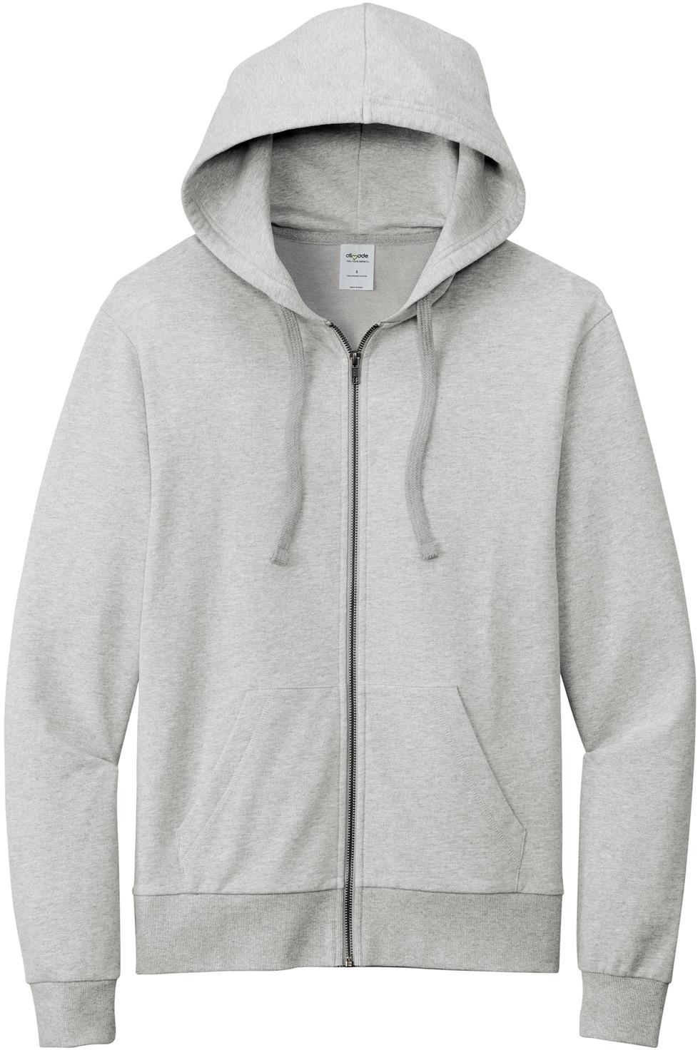 Allmade ® Unisex Organic French Terry Full-Zip Hoodie AL4002, 4 Colors, XS - 4XL