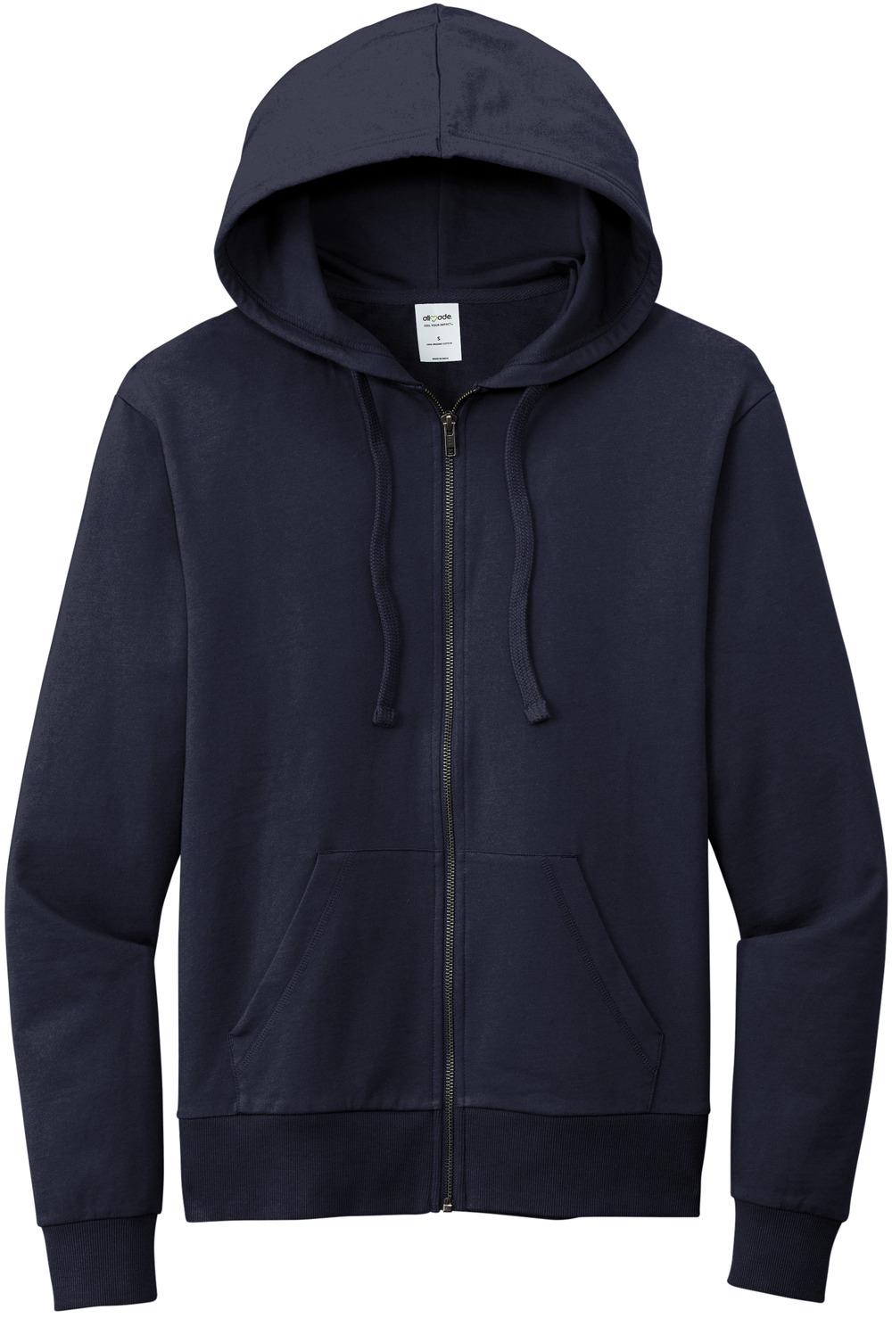 Allmade ® Unisex Organic French Terry Full-Zip Hoodie AL4002, 4 Colors, XS - 4XL