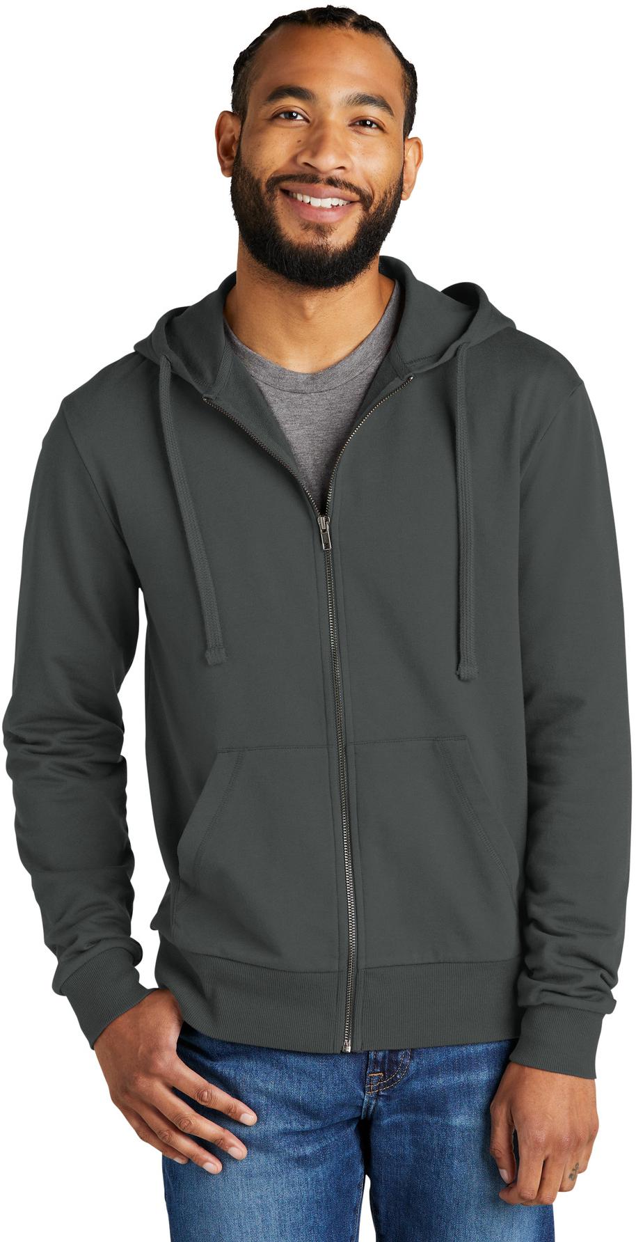 Allmade ® Unisex Organic French Terry Full-Zip Hoodie AL4002, 4 Colors, XS - 4XL