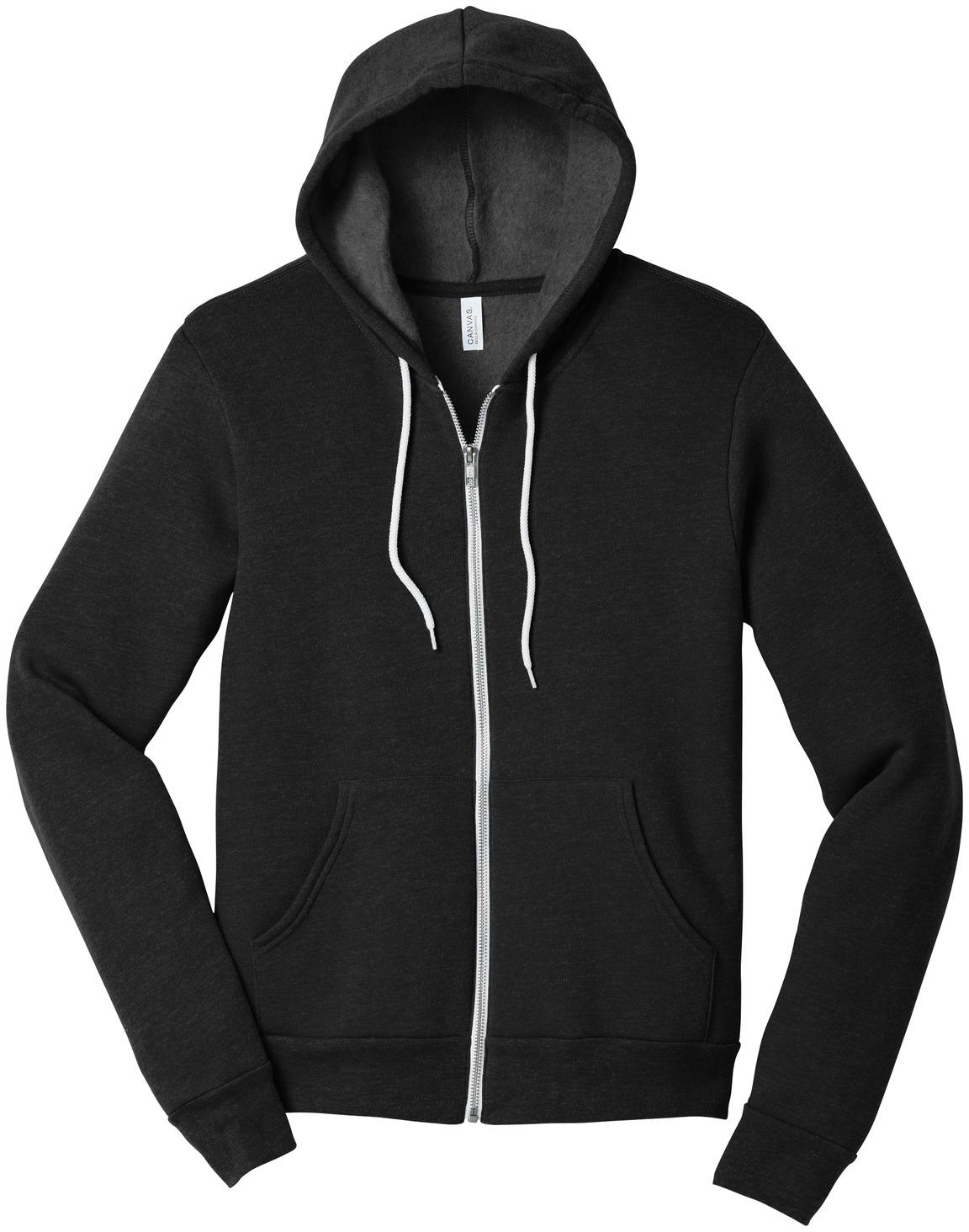 BELLA+CANVAS ® Unisex Sponge Fleece Full-Zip Hooded Sweatshirt BC3739 XS-3XL - Picture 30 of 104