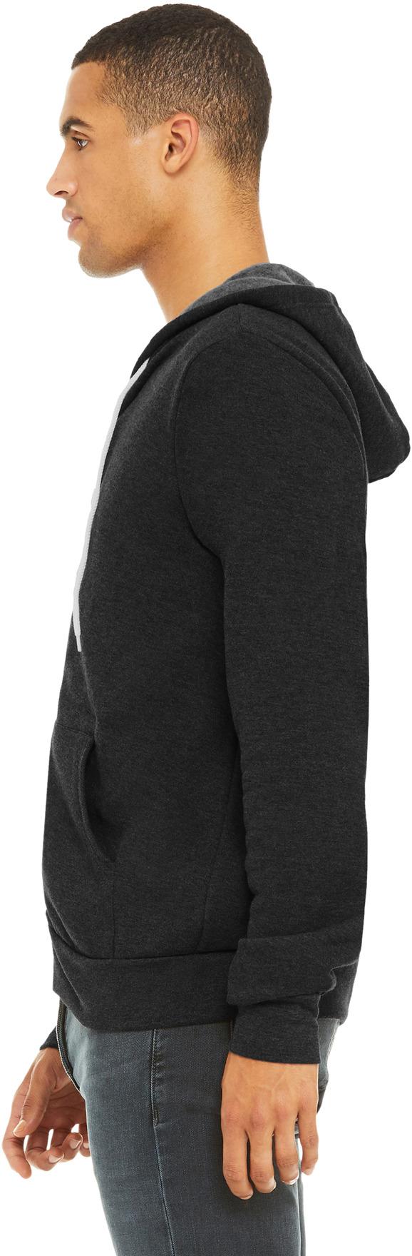 BELLA+CANVAS ® Unisex Sponge Fleece Full-Zip Hooded Sweatshirt BC3739 XS-3XL - Picture 28 of 104