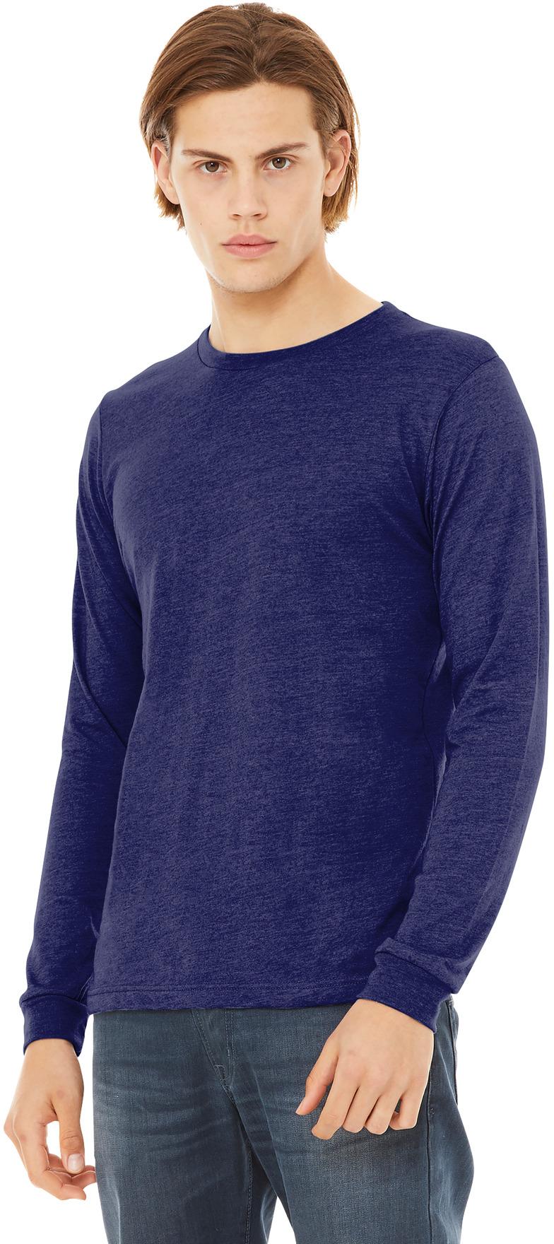 BELLA+CANVAS ® Unisex Triblend Long Sleeve Tee Shirt, BC3513, XS-2XL - Picture 23 of 39