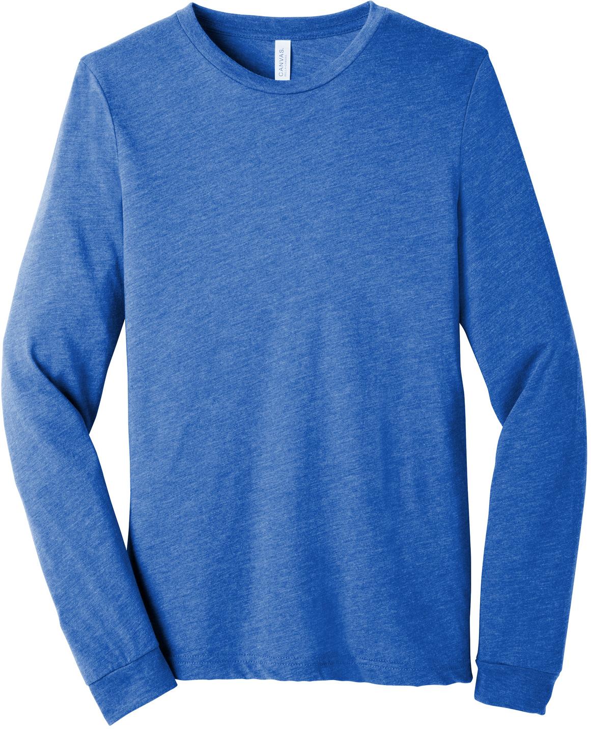BELLA+CANVAS ® Unisex Triblend Long Sleeve Tee Shirt, BC3513, XS-2XL - Picture 38 of 39