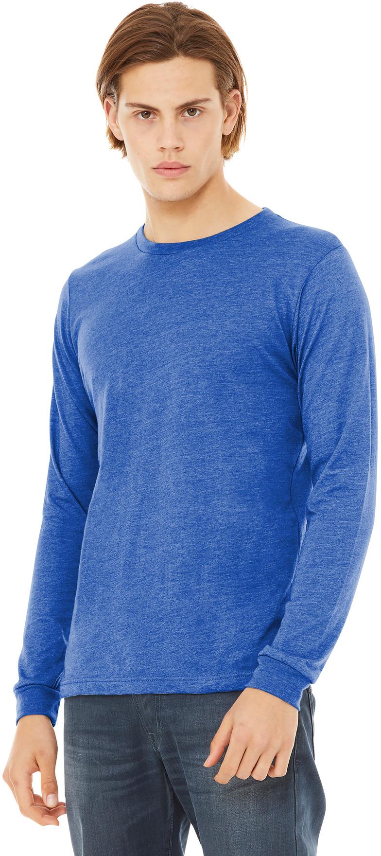 BELLA+CANVAS ® Unisex Triblend Long Sleeve Tee Shirt, BC3513, XS-2XL - Picture 35 of 39