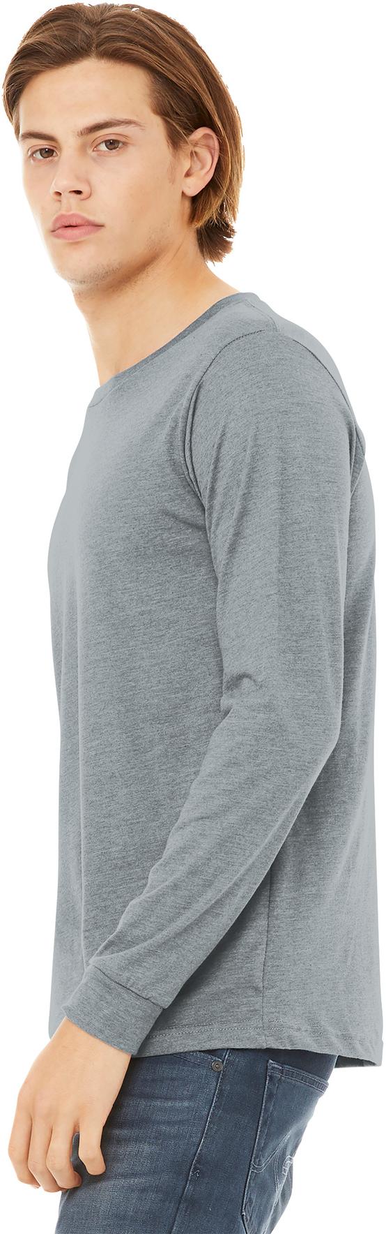 BELLA+CANVAS ® Unisex Heather CVC Long Sleeve Tee Shirt BC3501CVC, XS-3XL - Picture 3 of 75