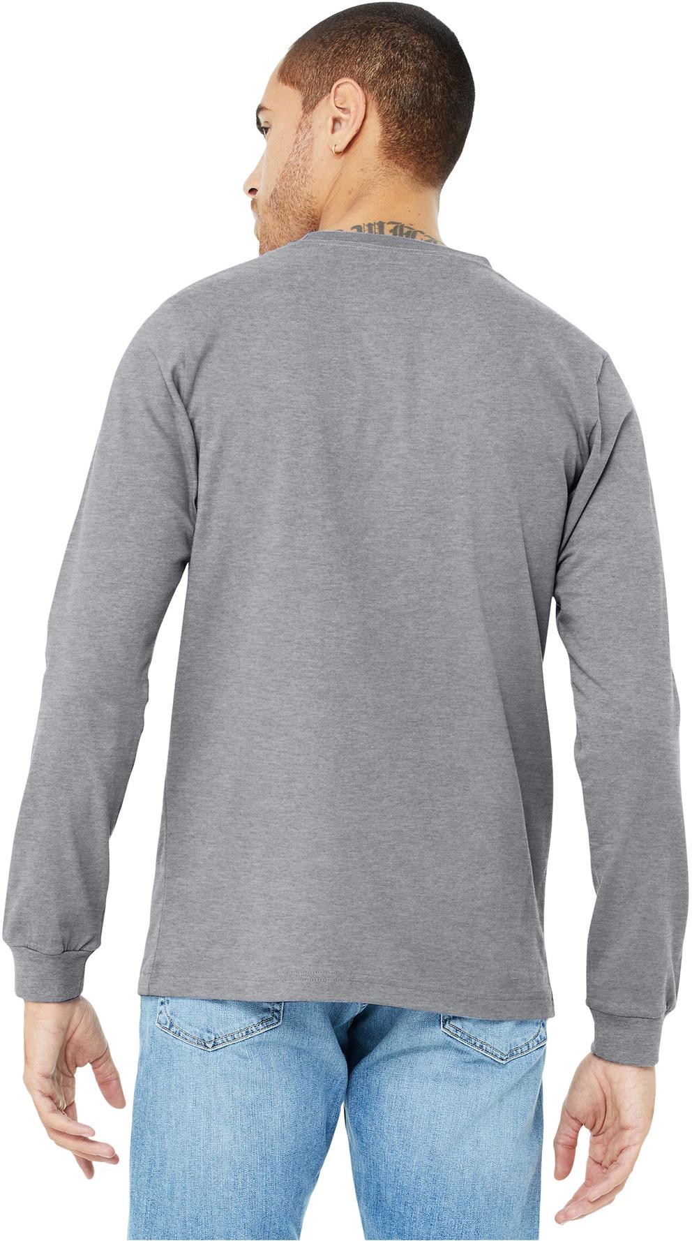 BELLA+CANVAS ® Unisex Heather CVC Long Sleeve Tee Shirt BC3501CVC, XS-3XL - Picture 5 of 75
