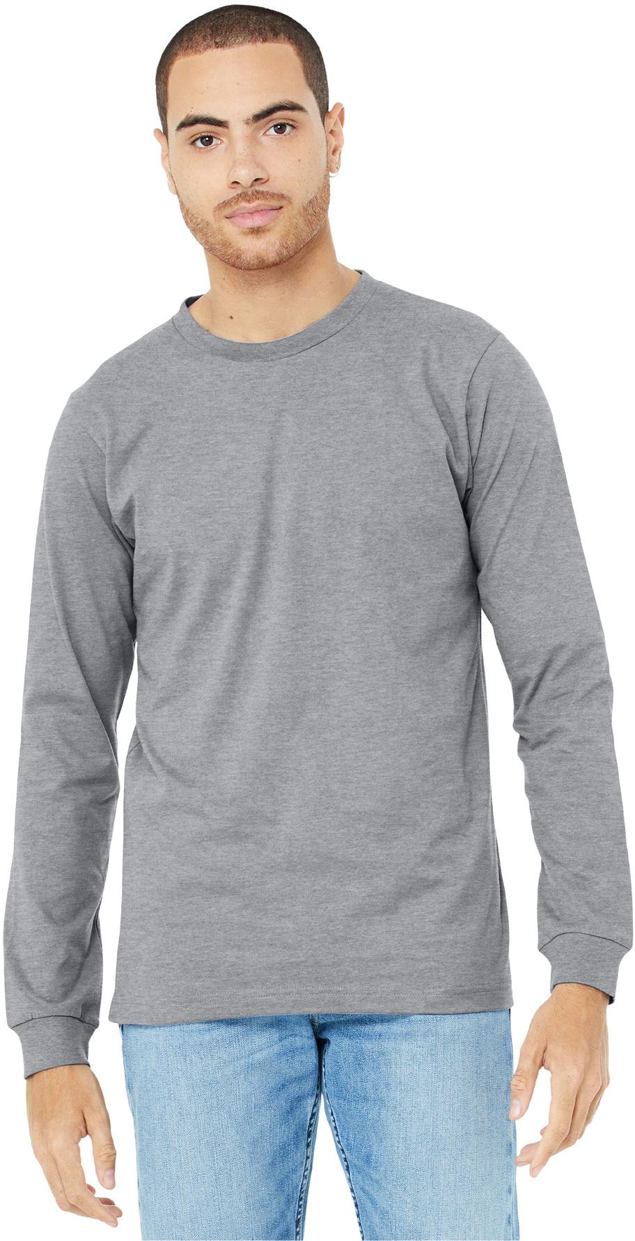 BELLA+CANVAS ® Unisex Heather CVC Long Sleeve Tee Shirt BC3501CVC, XS-3XL - Picture 2 of 75