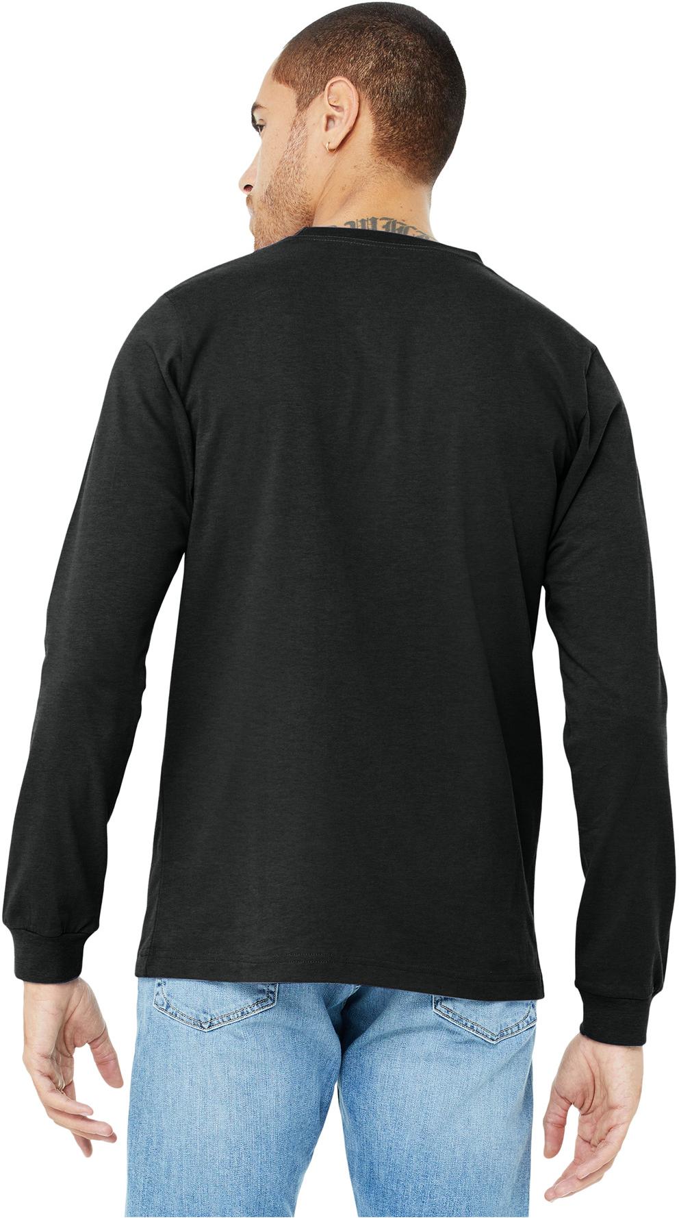 BELLA+CANVAS ® Unisex Heather CVC Long Sleeve Tee Shirt BC3501CVC, XS-3XL - Picture 11 of 75