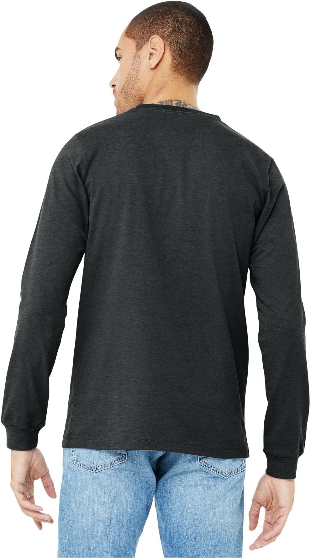 BELLA+CANVAS ® Unisex Heather CVC Long Sleeve Tee Shirt BC3501CVC, XS-3XL - Picture 17 of 75