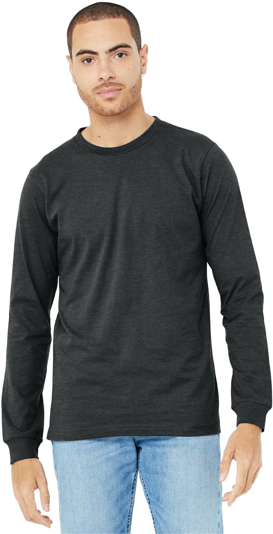 BELLA+CANVAS ® Unisex Heather CVC Long Sleeve Tee Shirt BC3501CVC, XS-3XL - Picture 14 of 75