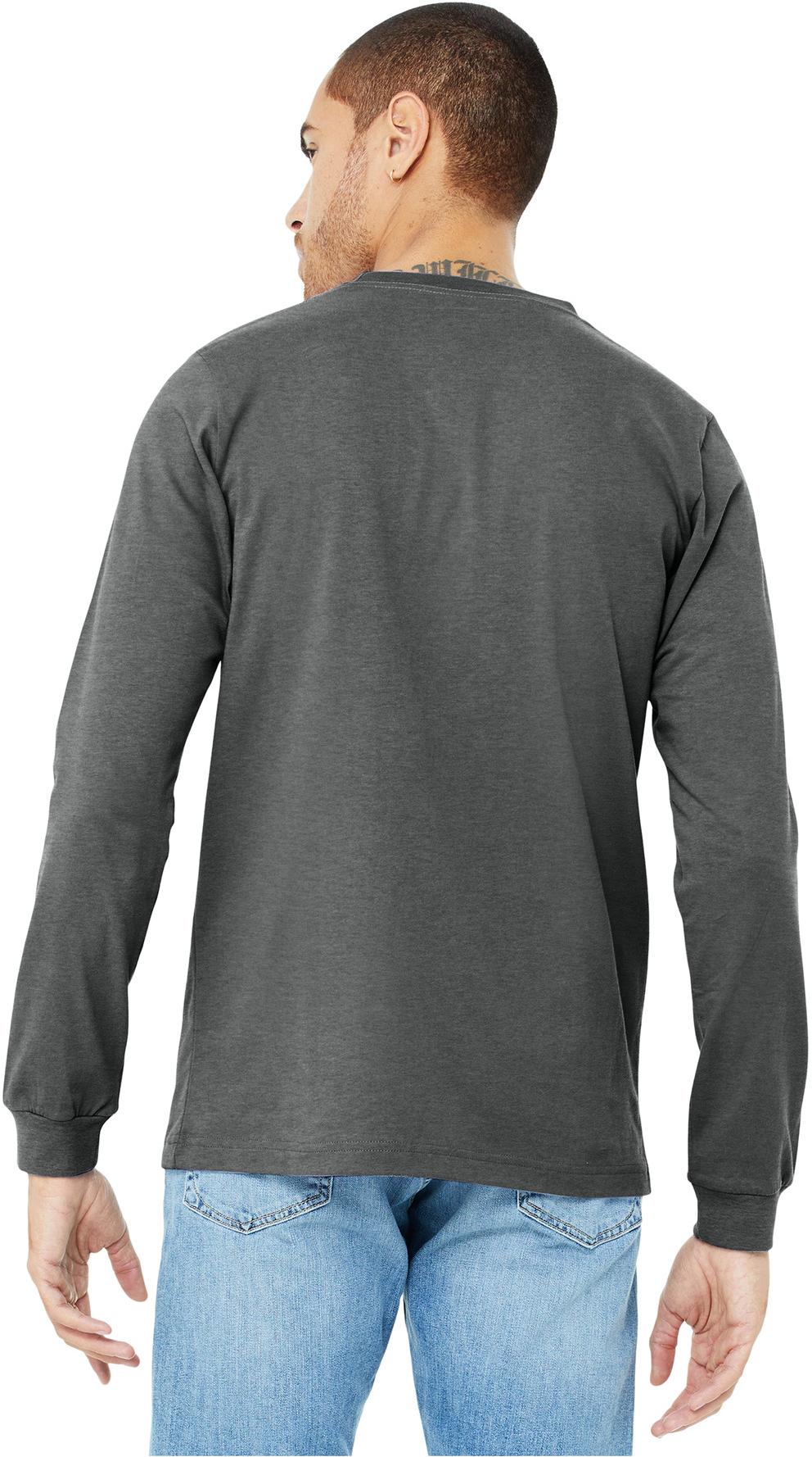BELLA+CANVAS ® Unisex Heather CVC Long Sleeve Tee Shirt BC3501CVC, XS-3XL - Picture 23 of 75