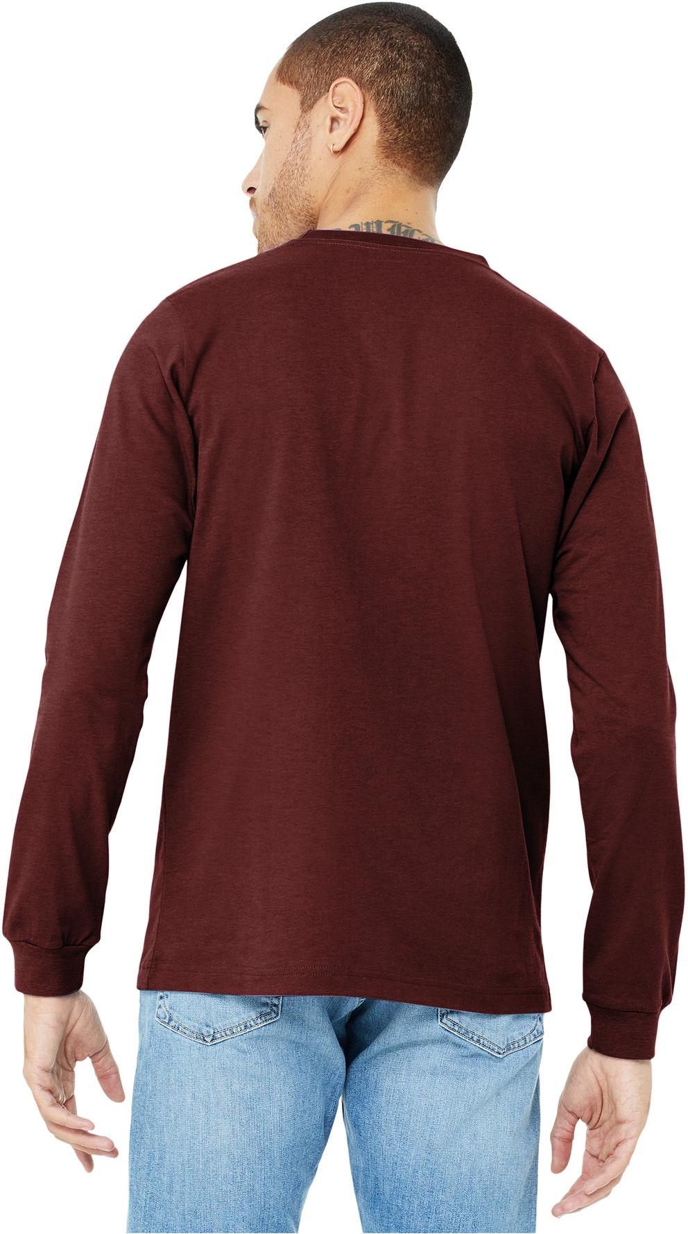 BELLA+CANVAS ® Unisex Heather CVC Long Sleeve Tee Shirt BC3501CVC, XS-3XL - Picture 29 of 75