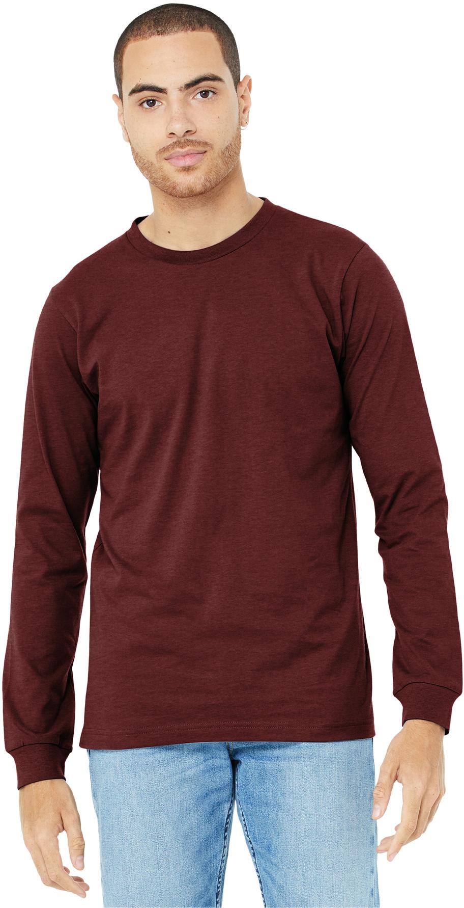 BELLA+CANVAS ® Unisex Heather CVC Long Sleeve Tee Shirt BC3501CVC, XS-3XL - Picture 26 of 75