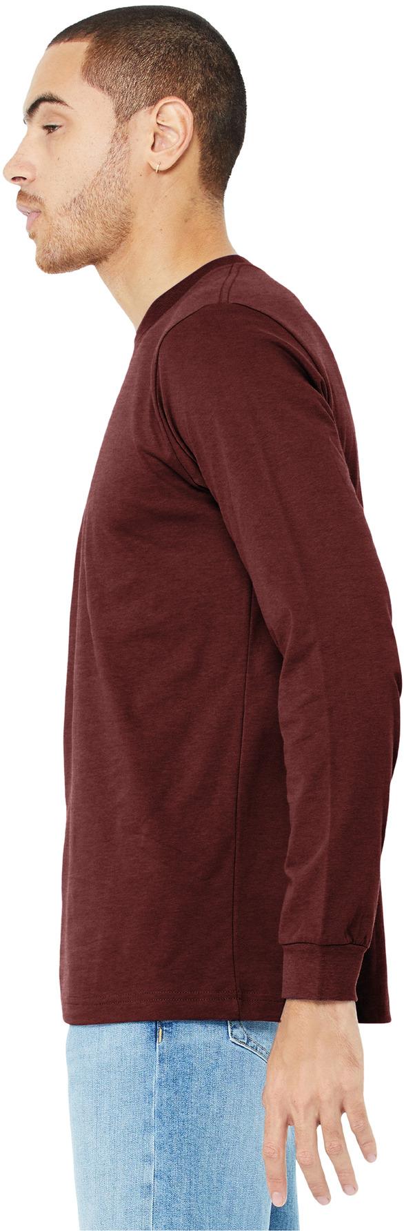 BELLA+CANVAS ® Unisex Heather CVC Long Sleeve Tee Shirt BC3501CVC, XS-3XL - Picture 28 of 75