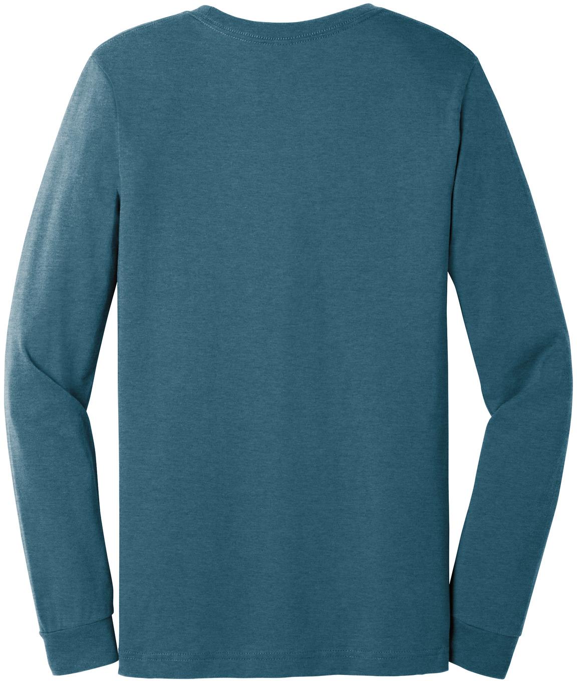BELLA+CANVAS ® Unisex Heather CVC Long Sleeve Tee Shirt BC3501CVC, XS-3XL - Picture 37 of 75