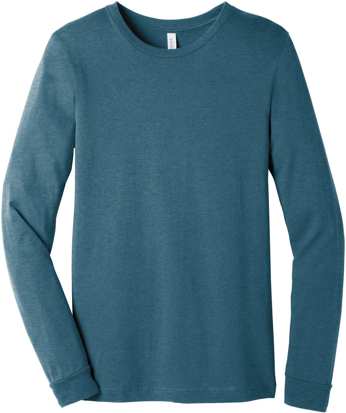 BELLA+CANVAS ® Unisex Heather CVC Long Sleeve Tee Shirt BC3501CVC, XS-3XL - Picture 36 of 75