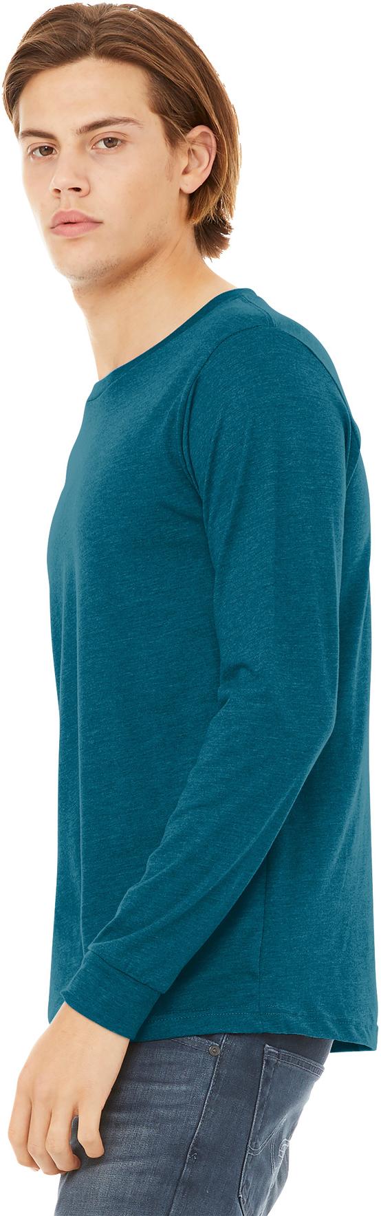 BELLA+CANVAS ® Unisex Heather CVC Long Sleeve Tee Shirt BC3501CVC, XS-3XL - Picture 33 of 75