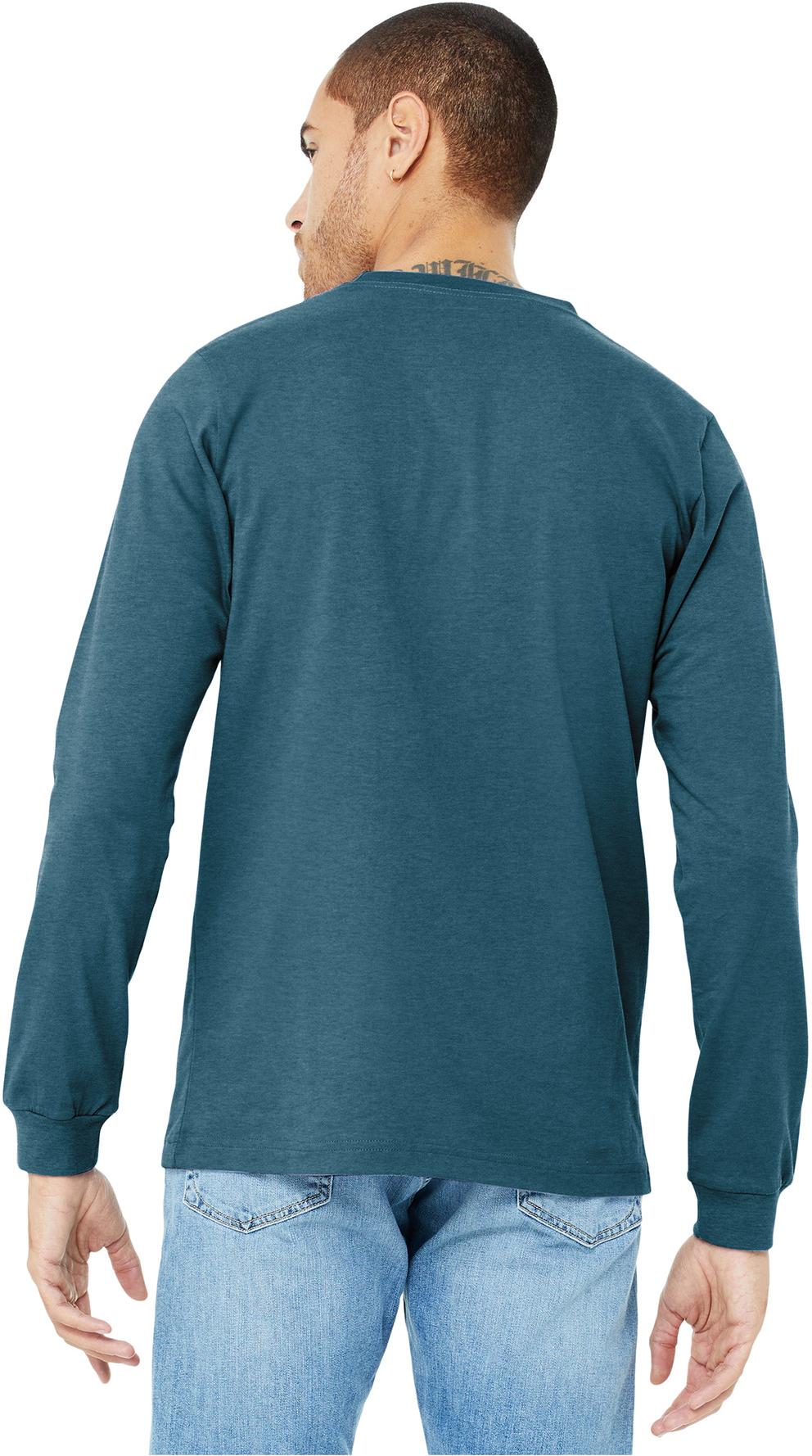 BELLA+CANVAS ® Unisex Heather CVC Long Sleeve Tee Shirt BC3501CVC, XS-3XL - Picture 35 of 75