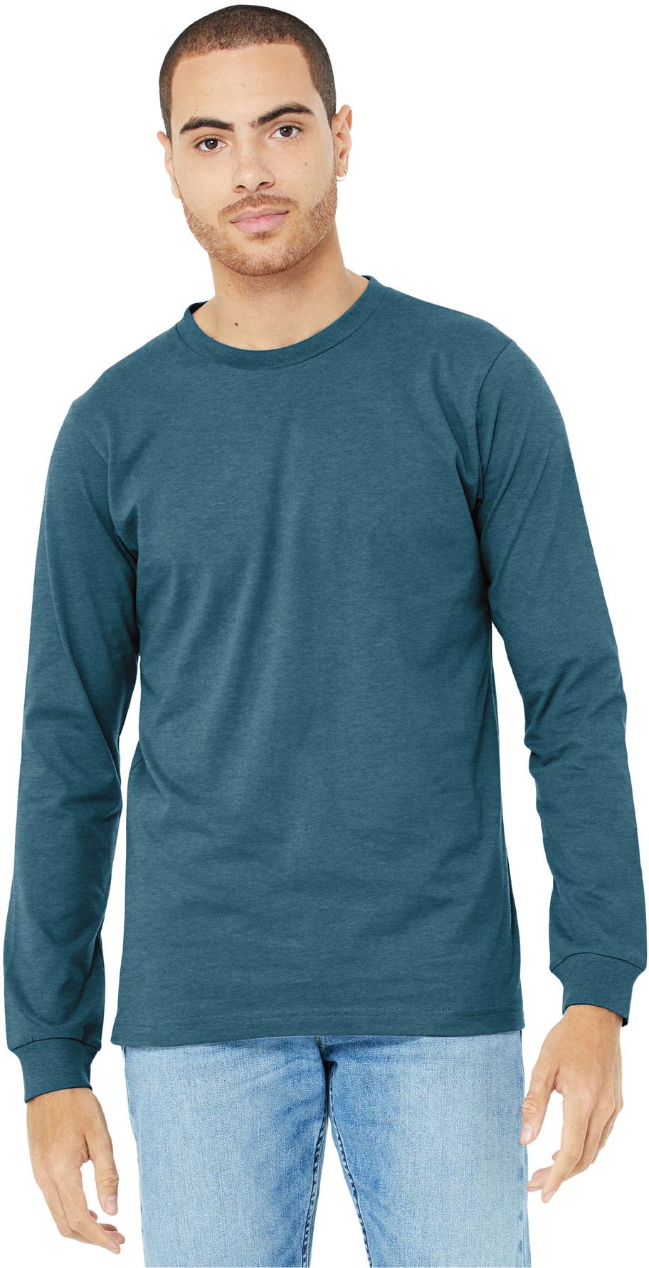 BELLA+CANVAS ® Unisex Heather CVC Long Sleeve Tee Shirt BC3501CVC, XS-3XL - Picture 32 of 75