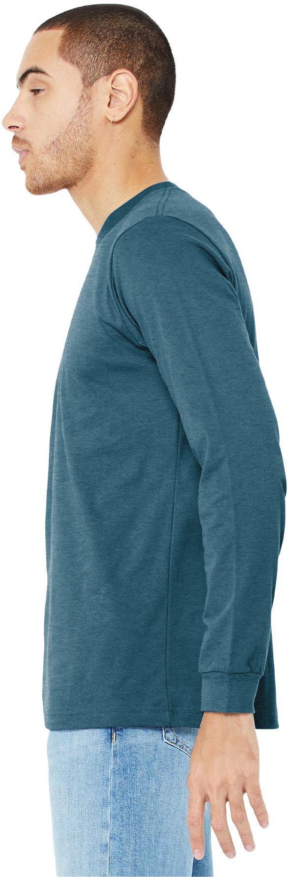 BELLA+CANVAS ® Unisex Heather CVC Long Sleeve Tee Shirt BC3501CVC, XS-3XL - Picture 34 of 75