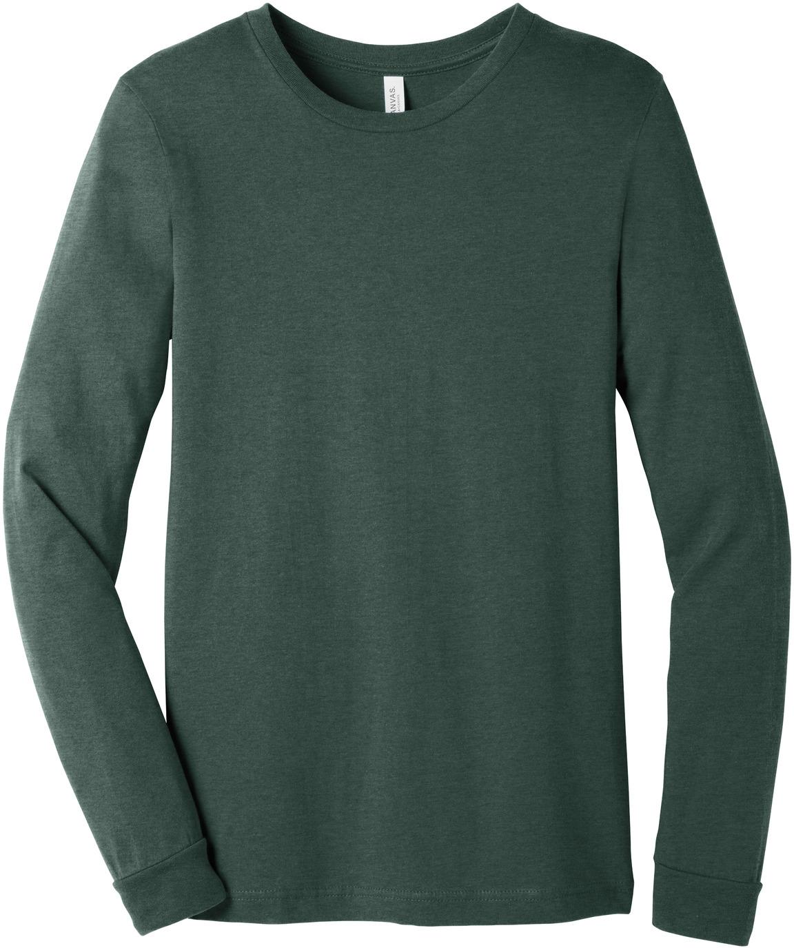 BELLA+CANVAS ® Unisex Heather CVC Long Sleeve Tee Shirt BC3501CVC, XS-3XL - Picture 42 of 75