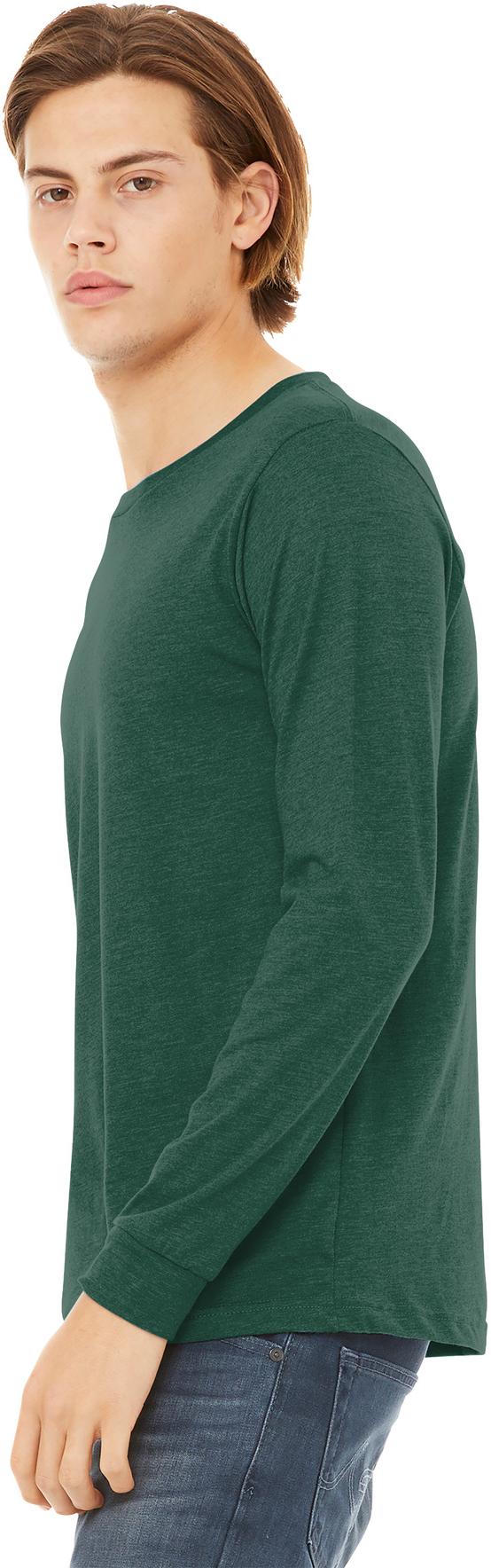 BELLA+CANVAS ® Unisex Heather CVC Long Sleeve Tee Shirt BC3501CVC, XS-3XL - Picture 39 of 75