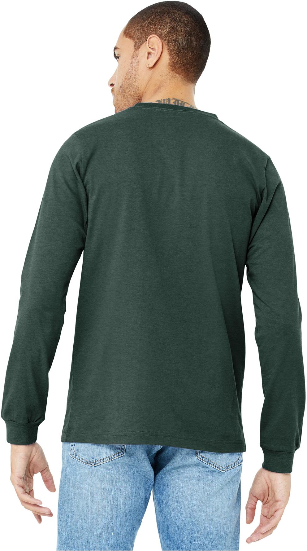 BELLA+CANVAS ® Unisex Heather CVC Long Sleeve Tee Shirt BC3501CVC, XS-3XL - Picture 41 of 75