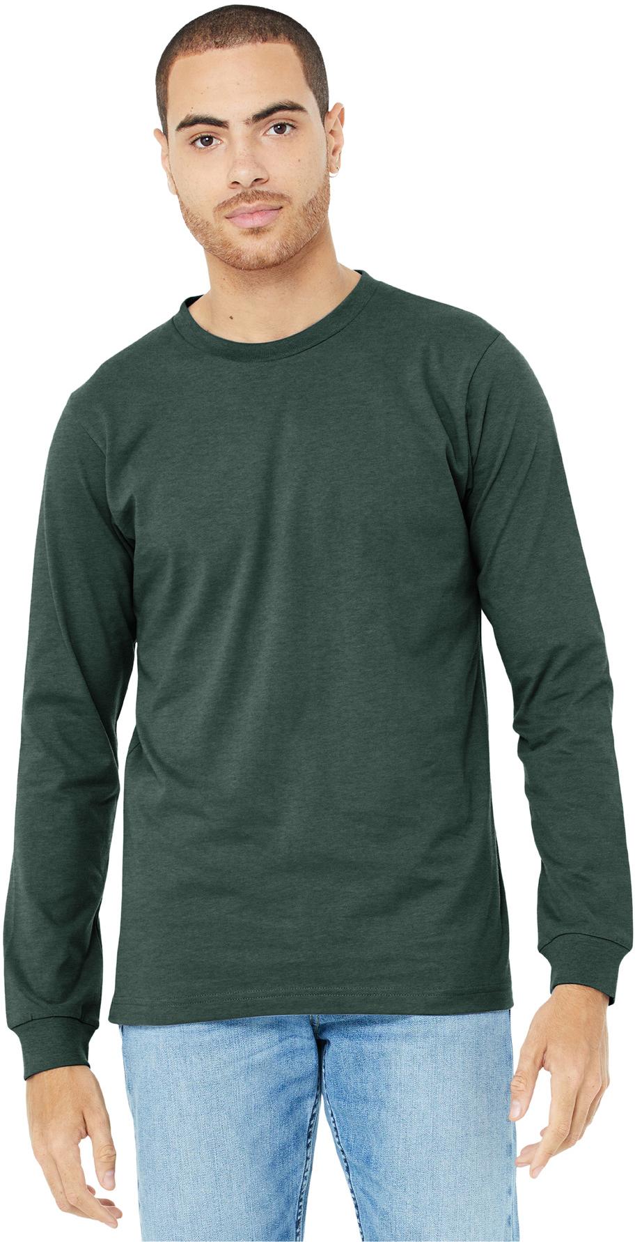 BELLA+CANVAS ® Unisex Heather CVC Long Sleeve Tee Shirt BC3501CVC, XS-3XL - Picture 38 of 75