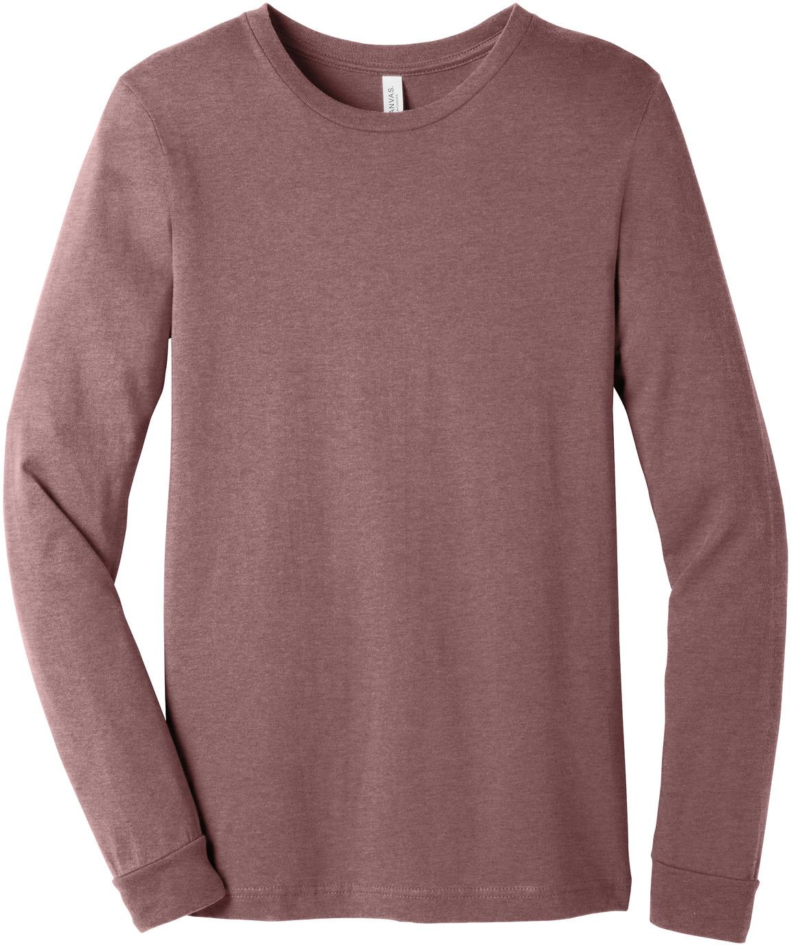 BELLA+CANVAS ® Unisex Heather CVC Long Sleeve Tee Shirt BC3501CVC, XS-3XL - Picture 48 of 75