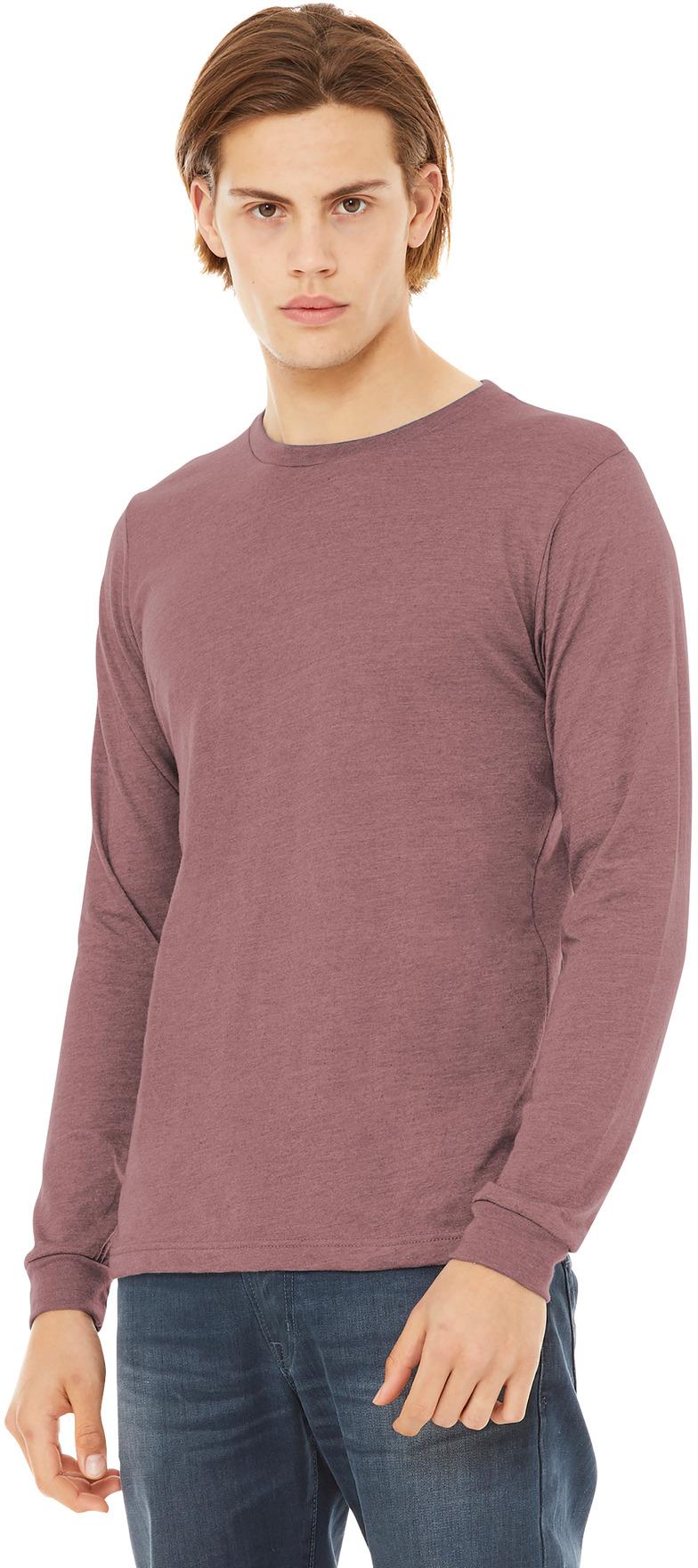 BELLA+CANVAS ® Unisex Heather CVC Long Sleeve Tee Shirt BC3501CVC, XS-3XL - Picture 45 of 75