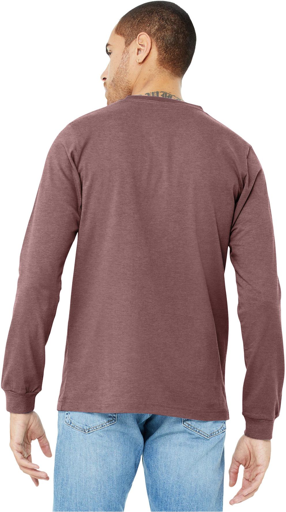 BELLA+CANVAS ® Unisex Heather CVC Long Sleeve Tee Shirt BC3501CVC, XS-3XL - Picture 47 of 75
