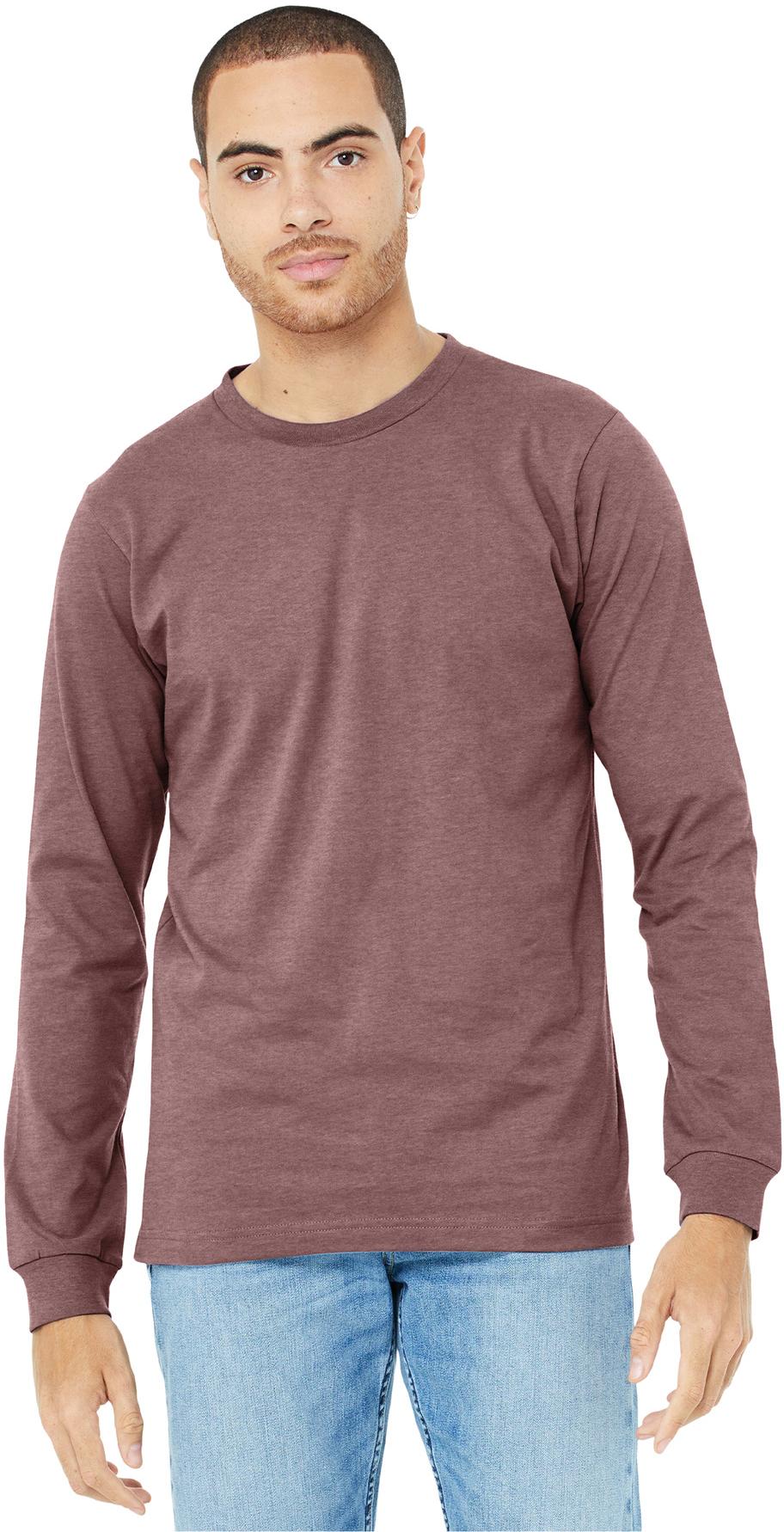 BELLA+CANVAS ® Unisex Heather CVC Long Sleeve Tee Shirt BC3501CVC, XS-3XL - Picture 44 of 75