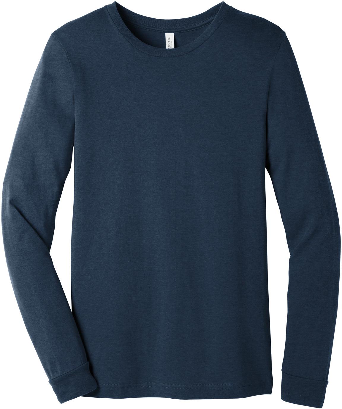 BELLA+CANVAS ® Unisex Heather CVC Long Sleeve Tee Shirt BC3501CVC, XS-3XL - Picture 54 of 75