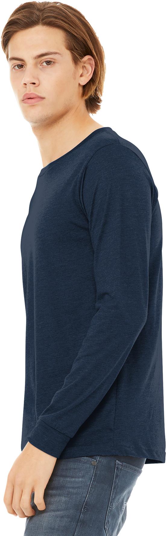 BELLA+CANVAS ® Unisex Heather CVC Long Sleeve Tee Shirt BC3501CVC, XS-3XL - Picture 51 of 75