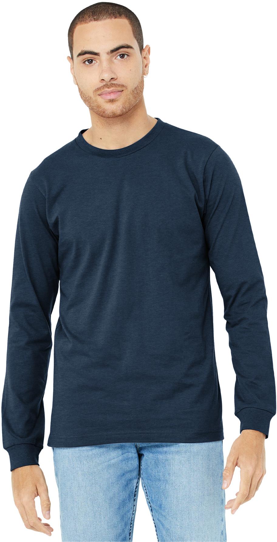 BELLA+CANVAS ® Unisex Heather CVC Long Sleeve Tee Shirt BC3501CVC, XS-3XL - Picture 50 of 75