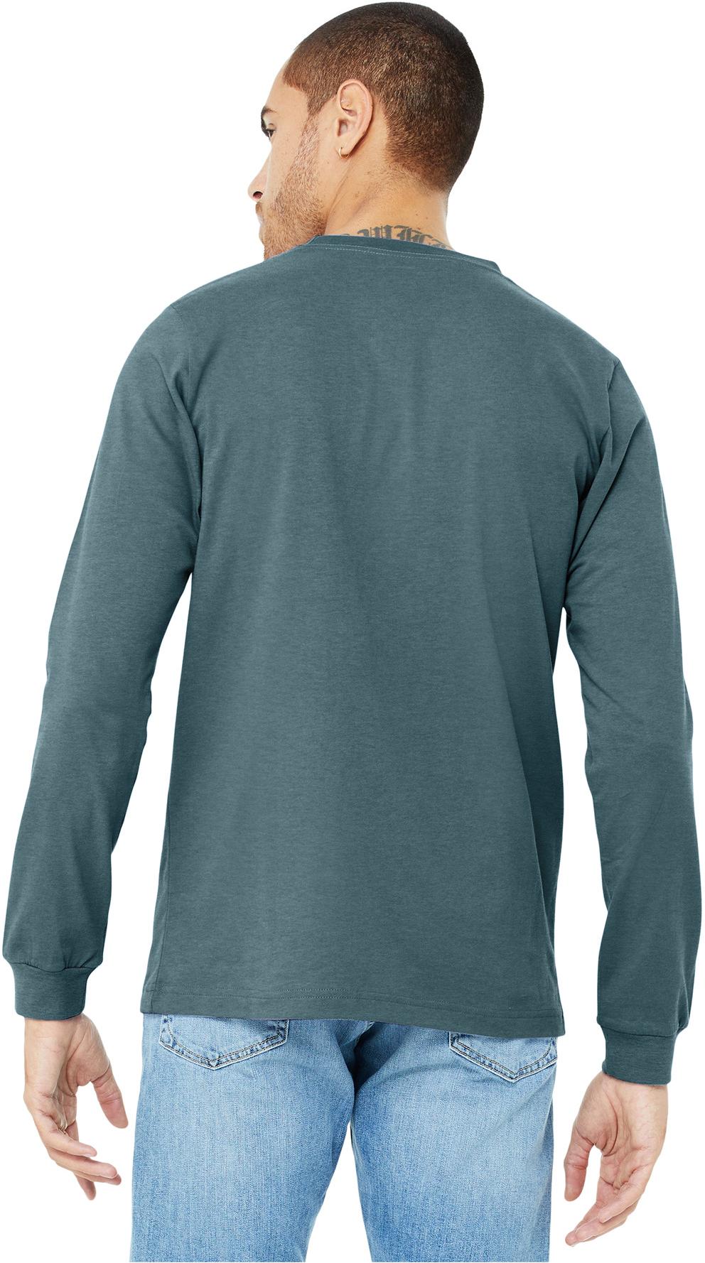 BELLA+CANVAS ® Unisex Heather CVC Long Sleeve Tee Shirt BC3501CVC, XS-3XL - Picture 59 of 75