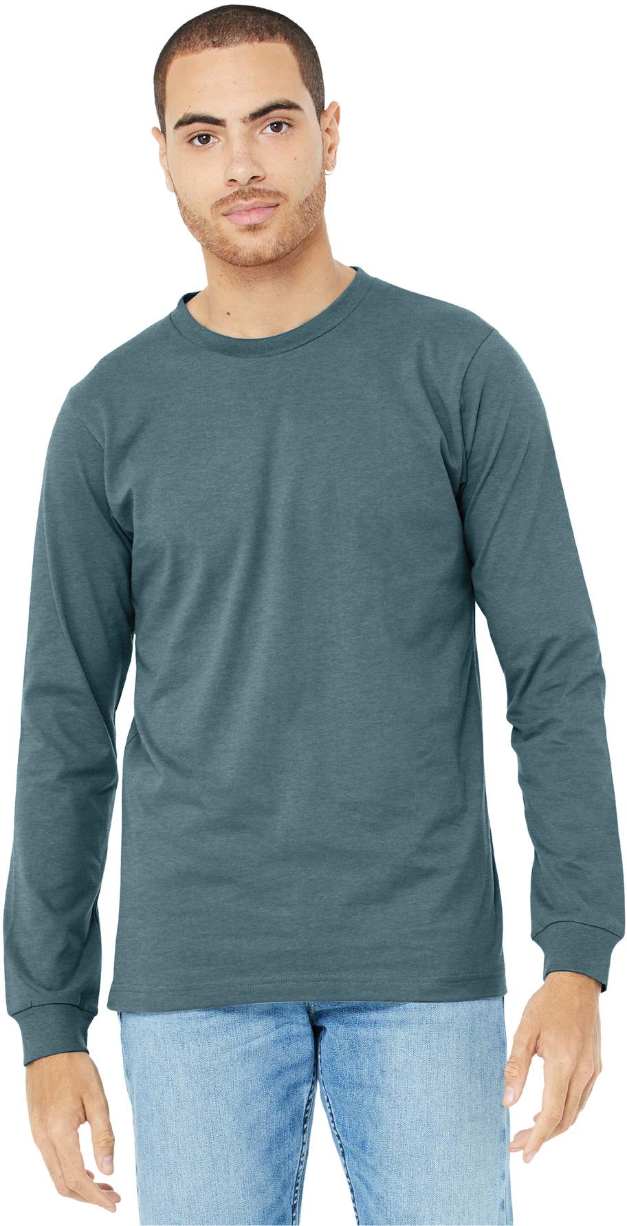 BELLA+CANVAS ® Unisex Heather CVC Long Sleeve Tee Shirt BC3501CVC, XS-3XL - Picture 56 of 75