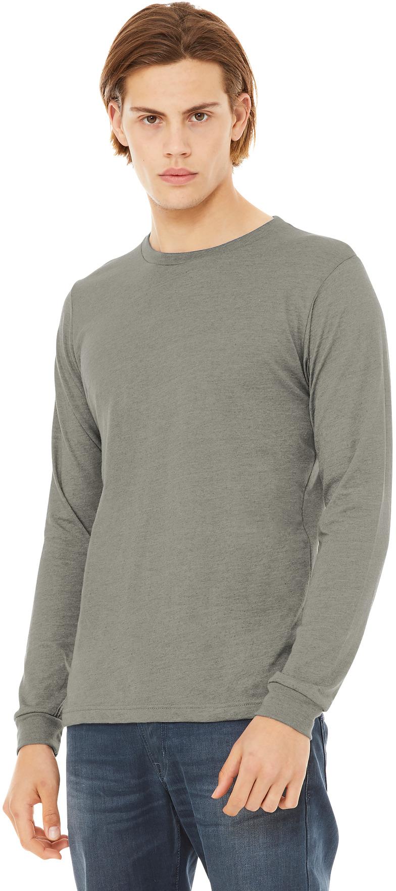 BELLA+CANVAS ® Unisex Heather CVC Long Sleeve Tee Shirt BC3501CVC, XS-3XL - Picture 63 of 75