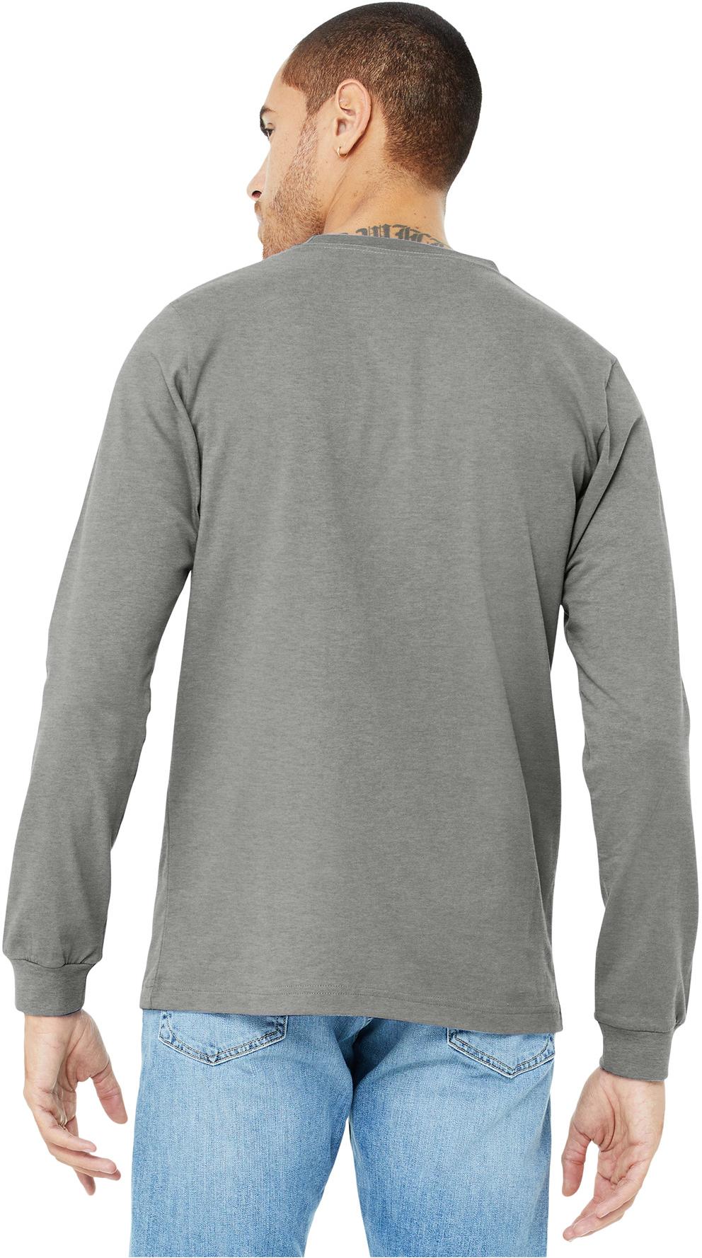 BELLA+CANVAS ® Unisex Heather CVC Long Sleeve Tee Shirt BC3501CVC, XS-3XL - Picture 65 of 75