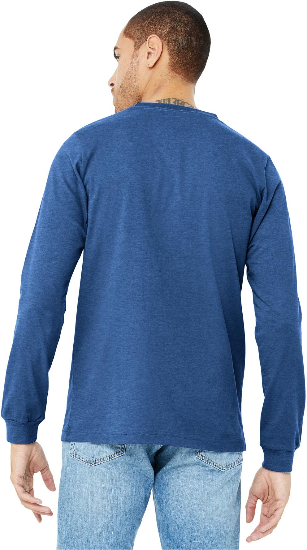 BELLA+CANVAS ® Unisex Heather CVC Long Sleeve Tee Shirt BC3501CVC, XS-3XL - Picture 71 of 75