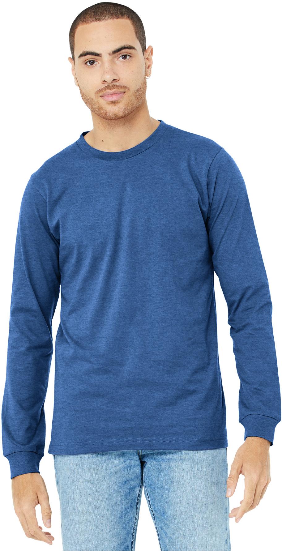 BELLA+CANVAS ® Unisex Heather CVC Long Sleeve Tee Shirt BC3501CVC, XS-3XL - Picture 68 of 75