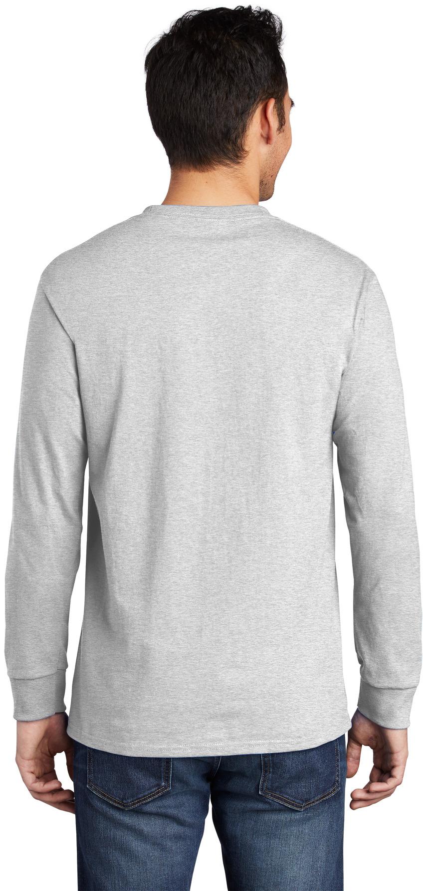 Port & Company ® Tall Long Sleeve Essential Pocket Tee PC61LSPT Sizes LT-4XLT