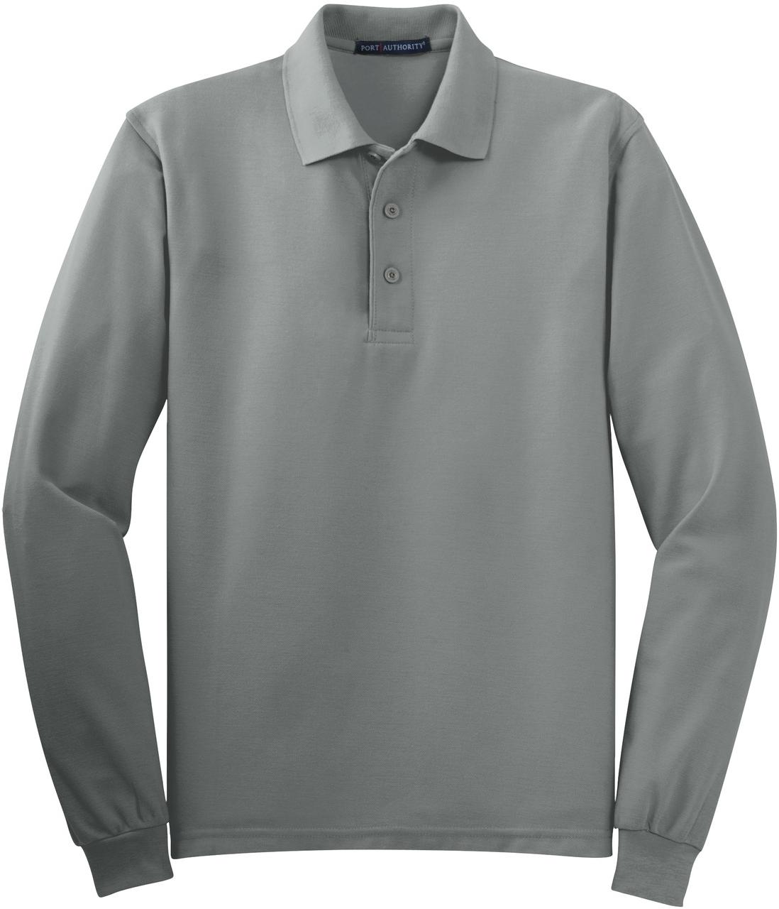 Port Authority ® Tall Silk Touch™ Long Sleeve Polo TLK500LS Mens Sizes LT-4XLT - Picture 12 of 25