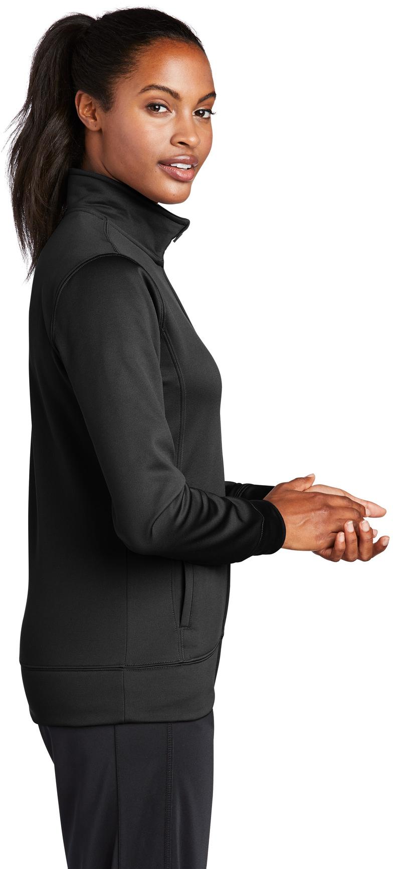 Sport-Tek ® Ladies Sport-Wick ® Fleece Full-Zip Jacket LST241 Ladies XS-4XL - Picture 3 of 41