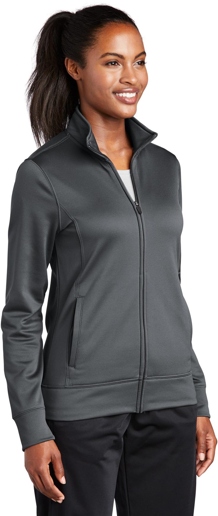 Sport-Tek ® Ladies Sport-Wick ® Fleece Full-Zip Jacket LST241 Ladies XS-4XL - Picture 7 of 41